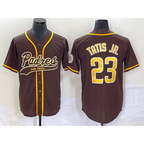 San Diego Padres #23 Fernando Tatis Jr Brown JEROMEN NEW 2023 Cool Base Stitched Jersey