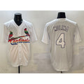St. Louis Cardinals #4 Yadier Molina White JEROMEN Cool Base Stitched Jersey