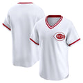 Cincinnati Reds White JEROMEN Throwback Cooperstown Collection Limited Jersey