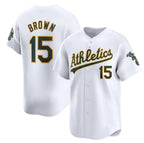 Oakland Athletics #15 Seth Brown White JEROMEN Home Limited Stitched Jersey