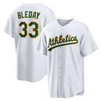 Oakland Athletics #33 JJ Bleday White JEROMEN Home Replica Jersey