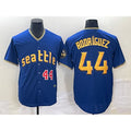 Seattle Mariners #44 Julio Rodriguez Number Blue JEROMEN 2023 City Connect Cool Base Stitched Jersey 1
