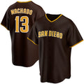 San Diego Padres #13 Manny Machado Brown JEROMEN Alternate Replica Player Jersey