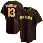 San Diego Padres #13 Manny Machado Brown JEROMEN Alternate Replica Player Jersey