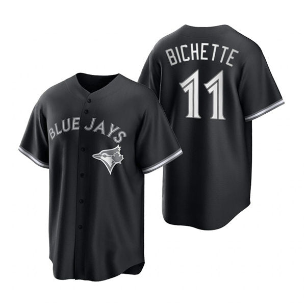 Toronto Blue Jays #11 Bo Bichette Black JEROMEN Stitched Cool Base Jersey