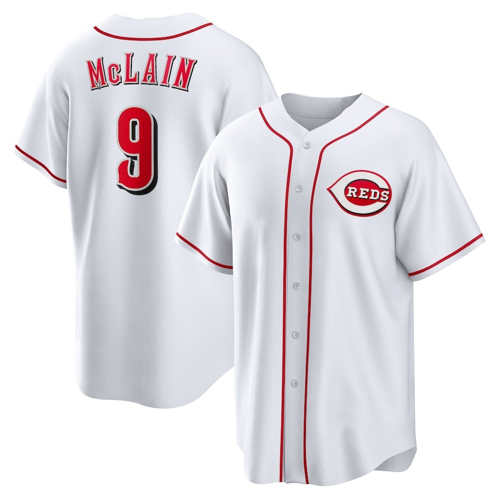 Cincinnati Reds #9 Matt McLain White JEROMEN Home Replica Jersey