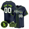 Custom Atlanta Braves Atliens Vapor Premier Limited Jersey ¨C All Stitched-Navy JEROMEN