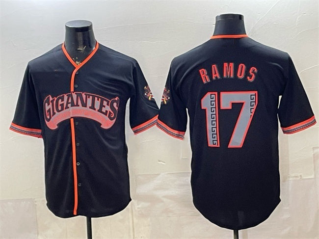 San Francisco Giants #17 Heliot Ramos Black JEROMEN 2026 Alternate Stadium Stitched Jersey