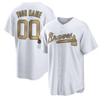 Custom Atlanta Braves Active Player 2022 All-Star Cool Base White JEROMEN Stitched Jersey