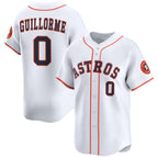 Houston Astros #0 Luis Guillorme White JEROMEN 2025 Home Limited Stitched Jersey