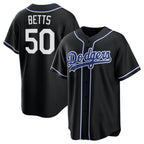 Los Angeles Dodgers #50 Mookie Betts Black JEROMEN Lights Out Limited Stitched Jersey