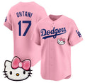 Los Angeles Dodgers #17 Shohei Ohtani Pink JEROMEN 2025 Hello Kitty Vapor Limited Stitched Jersey