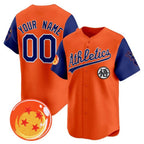 Custom Oakland Athletics x Dragon Ball Royal Orange JEROMEN Vapor Premier Limited Jersey - All Stitched