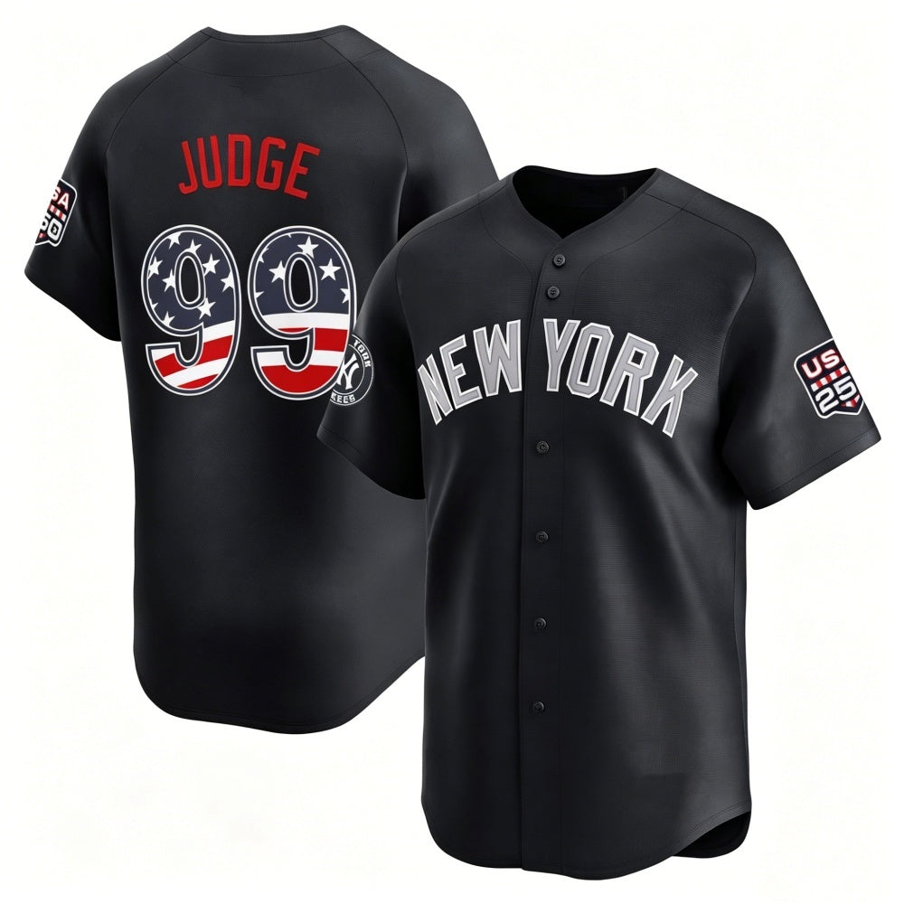 New York Yankees #99 Aaron Judge Navy JEROMEN USA 250 Fourth of July Limited Stitched Jersey