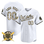 Custom Baltimore Orioles Armed Forces Day Vapor Premier Limited Jersey ¨C White JEROMEN