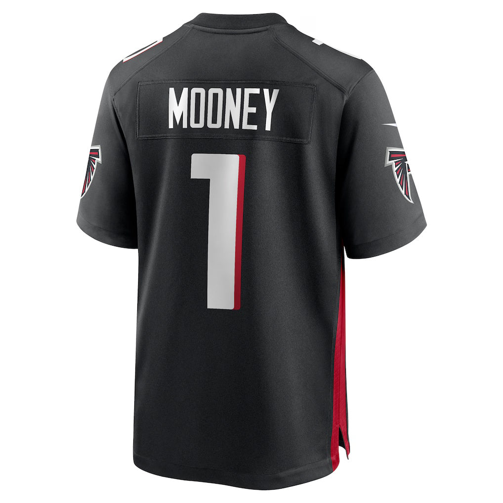 A.Falcons #1 Darnell Mooney Black JEROMEN Team Game Jersey