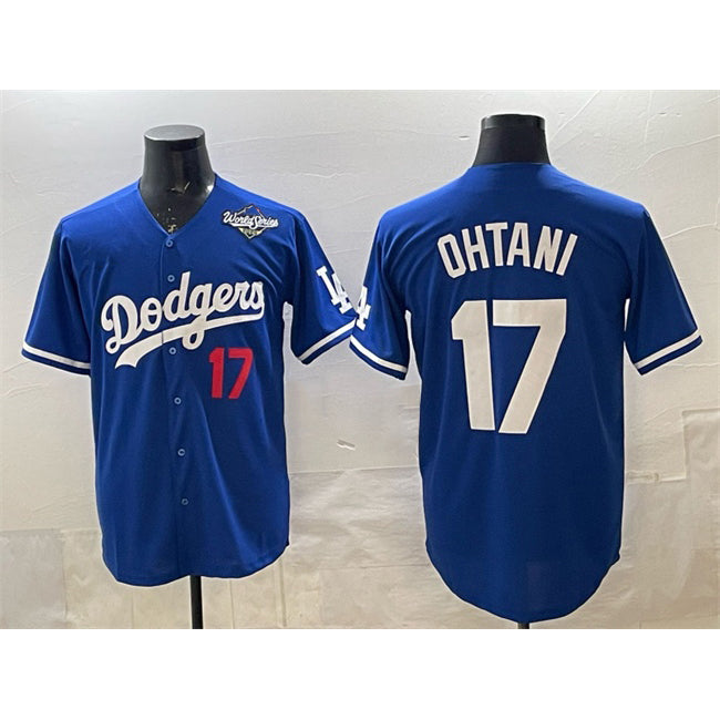 Los Angeles Dodgers #17 Shohei Ohtani Royal JEROMEN 2025 World Series Limited Stitched Jersey