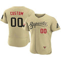 Custom Arizona Diamondbacks ACTIVE PLAYER 2021 Gold JEROMEN City Connect Flex Base Stitched Jersey