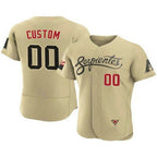 Custom Arizona Diamondbacks ACTIVE PLAYER 2021 Gold JEROMEN City Connect Flex Base Stitched Jersey
