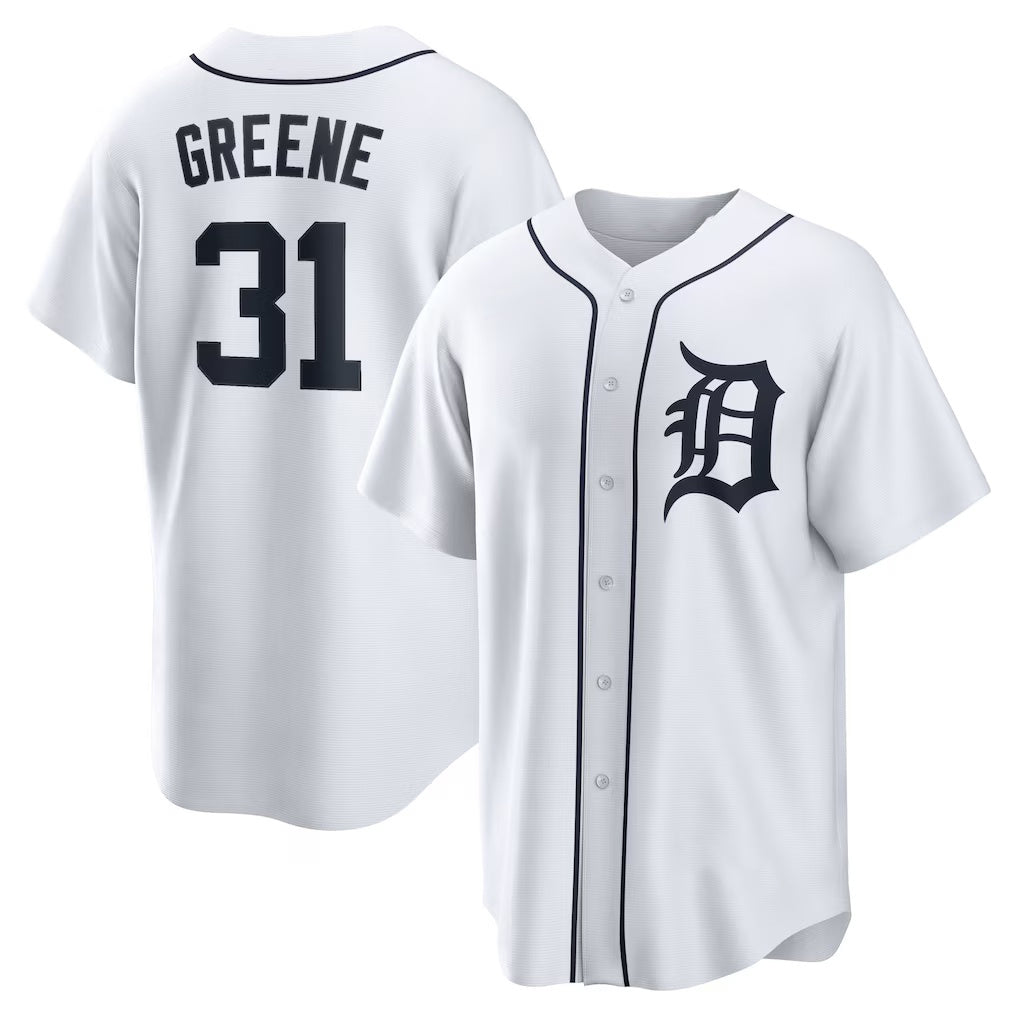 Detroit Tigers #31 Riley Greene White JEROMEN Replica Player Jersey