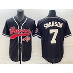 Atlanta Braves #7 Dansby Swanson Black JEROMEN Cool Base Stitched Jersey 2