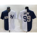New York Yankees #99 Aaron Judge Navy White JEROMEN Split Stitched Jersey