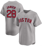 Boston Red Sox #28 Danny Jansen Gray JEROMEN 2024 Away Limited Stitched Jersey