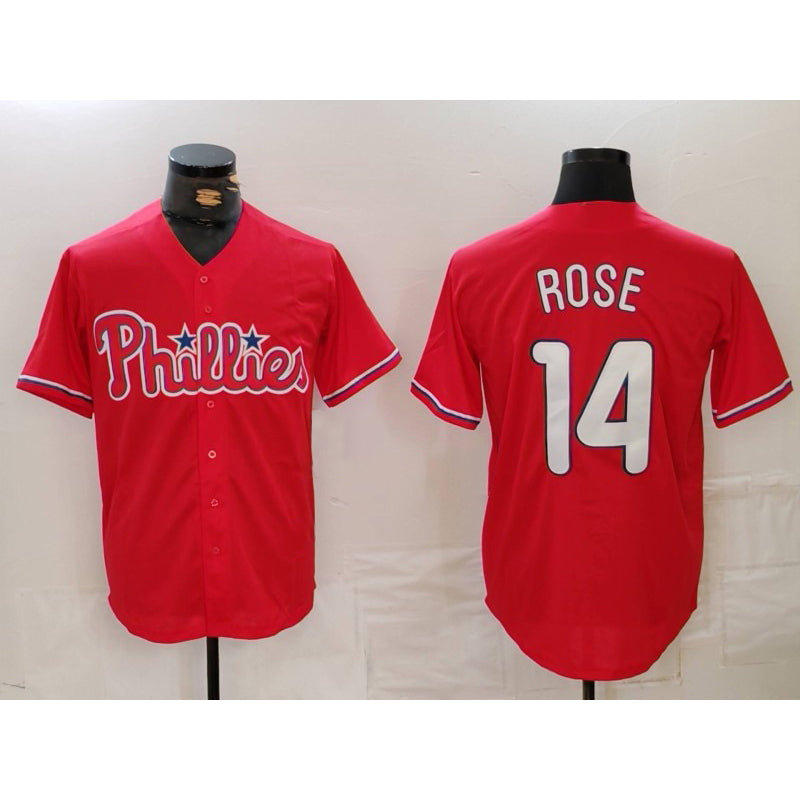 Philadelphia Phillies #14 Pete Rose Red JEROMEN Cool Base Stitched Jersey
