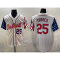 Detroit Tigers #25 Gleyber Torres White JEROMEN 2025 Memorial Day Vapor Premier Limited Stitched Jersey