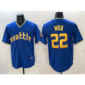 Seattle Mariners #22 Bryan Woo Royal JEROMEN 2025 Limited Stitched jersey