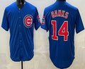 Chicago Cubs #14 Ernie Banks Blue JEROMEN Limited Jersey