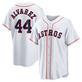 Houston Astros #44 Yordan ¨¢lvarez White JEROMEN Home Replica Player Jersey