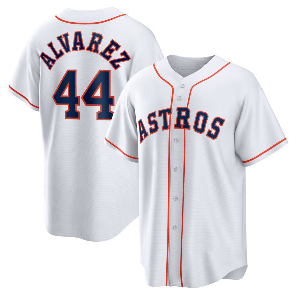 Houston Astros #44 Yordan ¨¢lvarez White JEROMEN Home Replica Player Jersey
