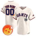 Custom San Francisco Giants x Dragon Ball Cream JEROMEN Vapor Premier Limited Jersey - All Stitched