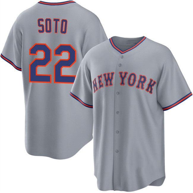 New York Mets #22 Juan Soto Gray JEROMEN 2025 Limited Stitched Jersey