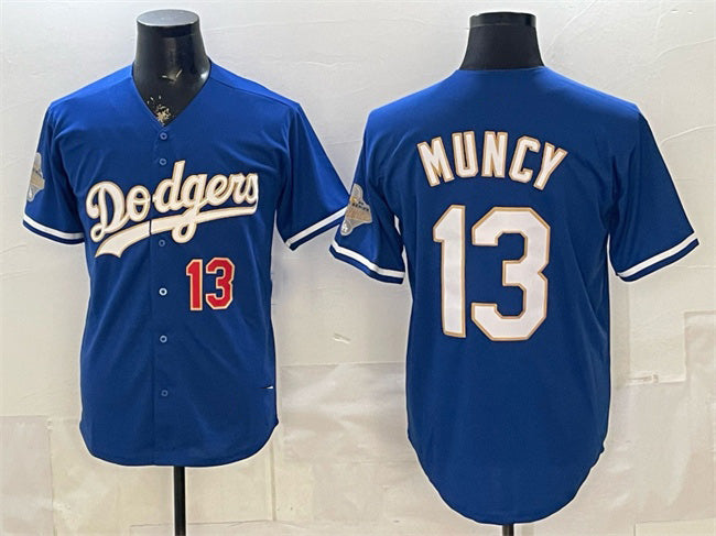 Los Angeles Dodgers #13 Max Muncy Royal JEROMEN 2026 Alternate Gold Collection Stadium Stitched Jersey