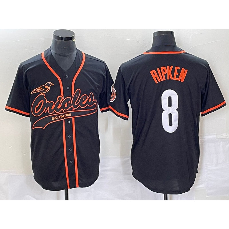 Baltimore Orioles #8 Cal Ripken Jr Black JEROMEN Cool Base Stitched Jersey