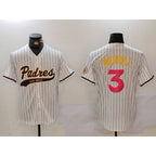 San Diego Padres #3 Jackson Merrill white JEROMEN Cool Base Stitched Jersey 2