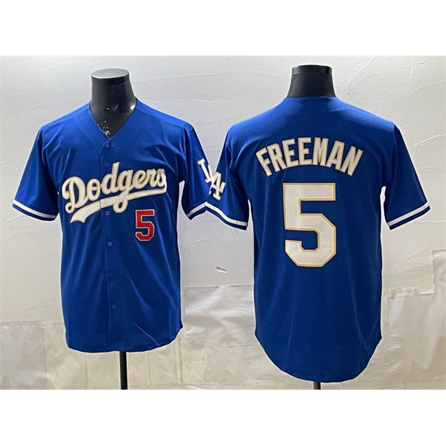 Los Angeles Dodgers #5 Freddie Freeman Royal JEROMEN Limited Stitched Jersey