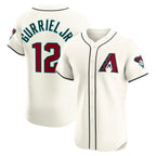 Arizona Diamondbacks #12 Lourdes Gurriel Jr. Cream JEROMEN Home Elite Jersey