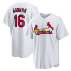 St. Louis Cardinals #16 Nolan Gorman White JEROMEN Home Replica Jersey