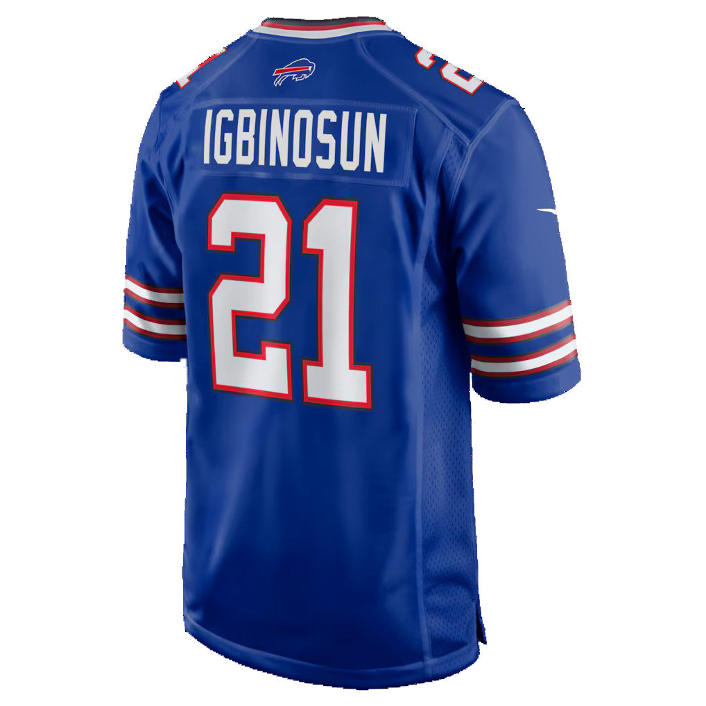 B.Bills #21 Davison Igbinosun Royal JEROMEN Team Game Jersey