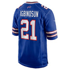 B.Bills #21 Davison Igbinosun Royal JEROMEN Team Game Jersey