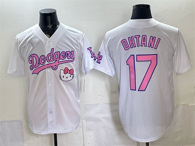 Los Angeles Dodgers #17 Shohei Ohtani White JEROMEN 2025 Hello Kitty Vapor Limited Stitched Jersey