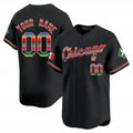 Custom Chicago White Sox Mexico Vapor Premier Limited Jersey V3- Black JEROMEN