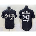 Seattle Mariners #29 Cal Raleigh Black JEROMEN 'Deep Sea Gothic Edition' Vapor Premier Limited Stitched Jersey