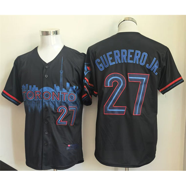 Toronto Blue Jays #27 Vladimir Guerrero Jr. Navy JEROMEN 2024 City Connect Limited Stitched Jersey
