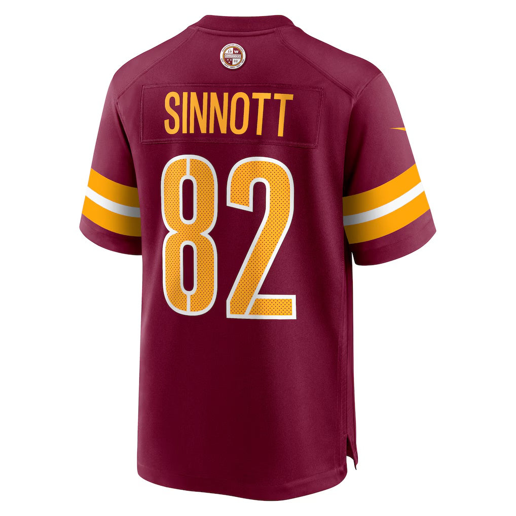W.Commanders #82 Ben Sinnott Burgundy JEROMEN Game Jersey
