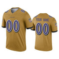 Custom B.Ravens Gold JEROMEN Inverted Legend Jersey