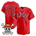 Custom Los Angeles Angels x One Piece Red JEROMEN Vapor Premier Limited Jersey - Stitched